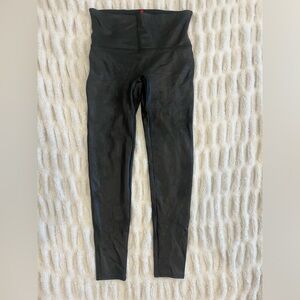 SPANX Faux Leather Leggings Black Size XL